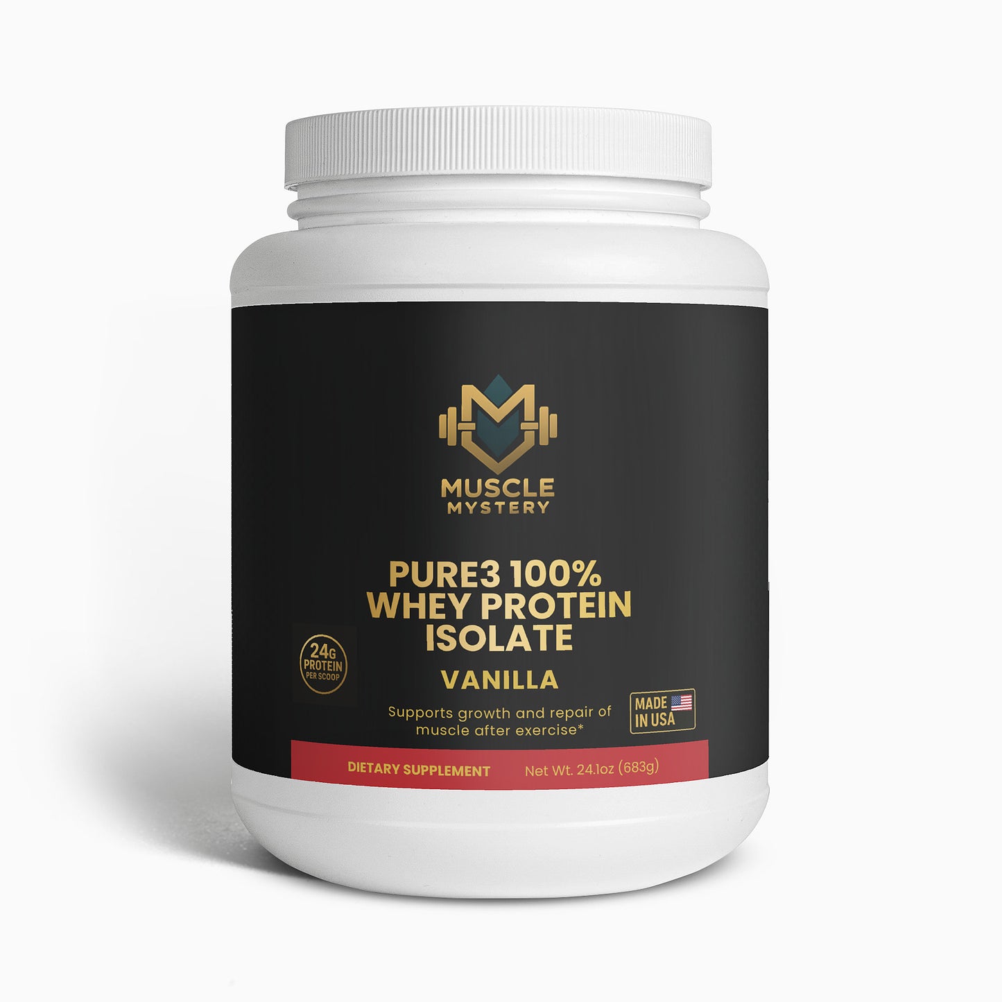 Pure3 100% Whey Protein Isolate (Vanilla)