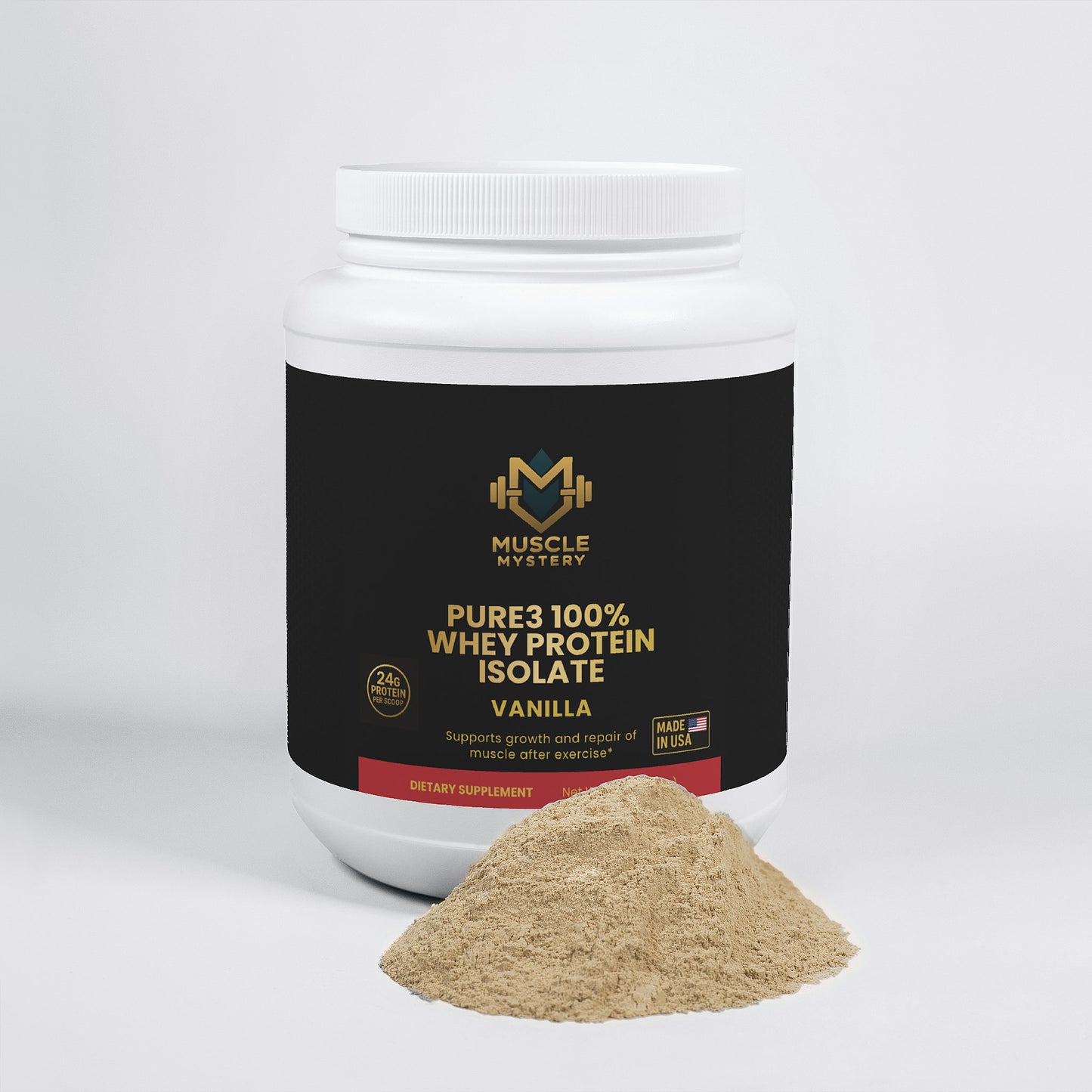 Pure3 100% Whey Protein Isolate (Vanilla)